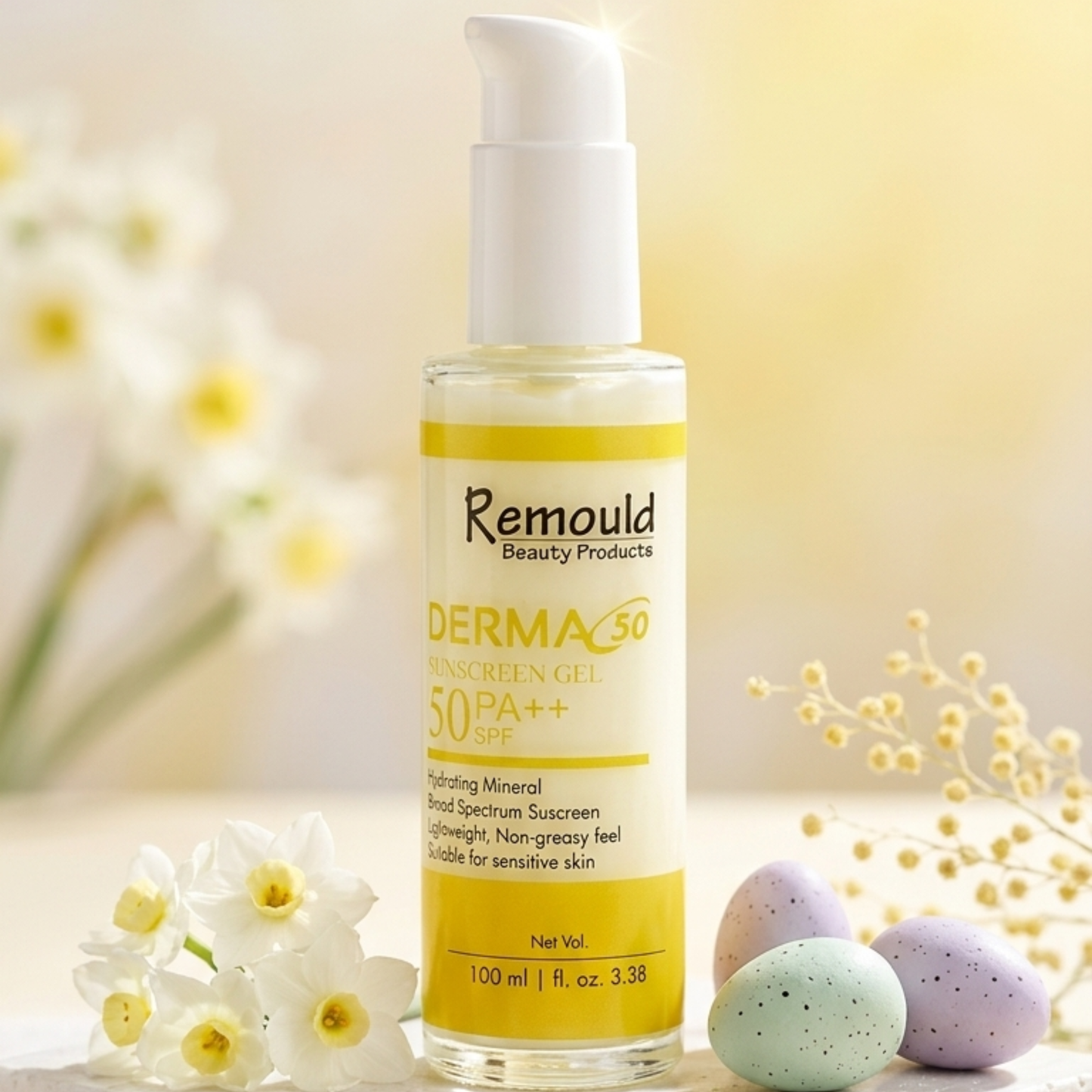 Derma50 SPF 50 sunscreen broad spectrum UVA UVB protection 100ml 