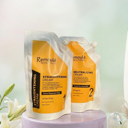 Step 2 Neutralizing Cream 230ml pouch - Locks in straight hair permanently
