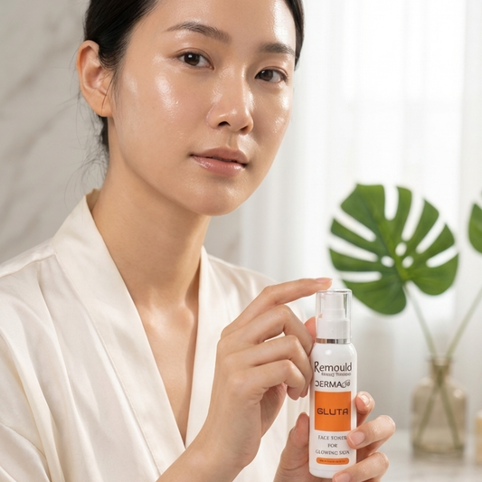 Remould Gluta Toner front label glutathione skin whitening pore tightening